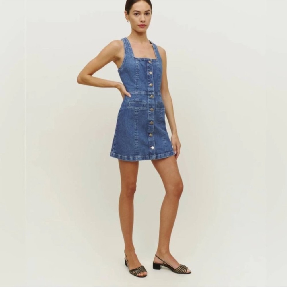 Brand New Reformation Jean Dress New with Tags.